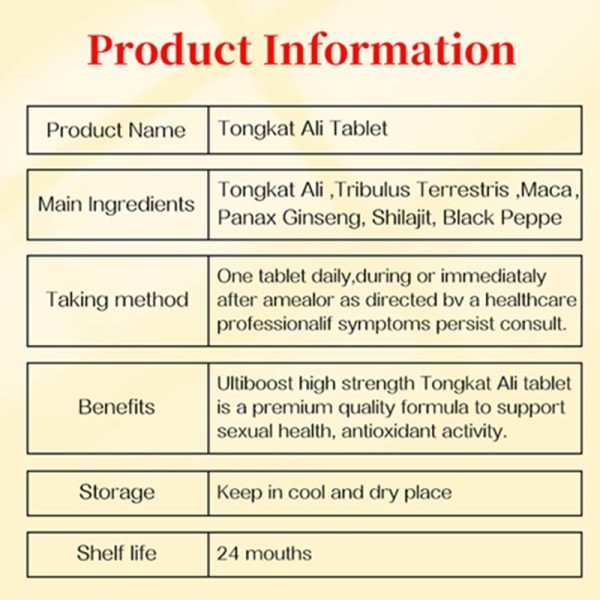 Natural Tongkat Ali - Extract Tablet Men Power - Image 7