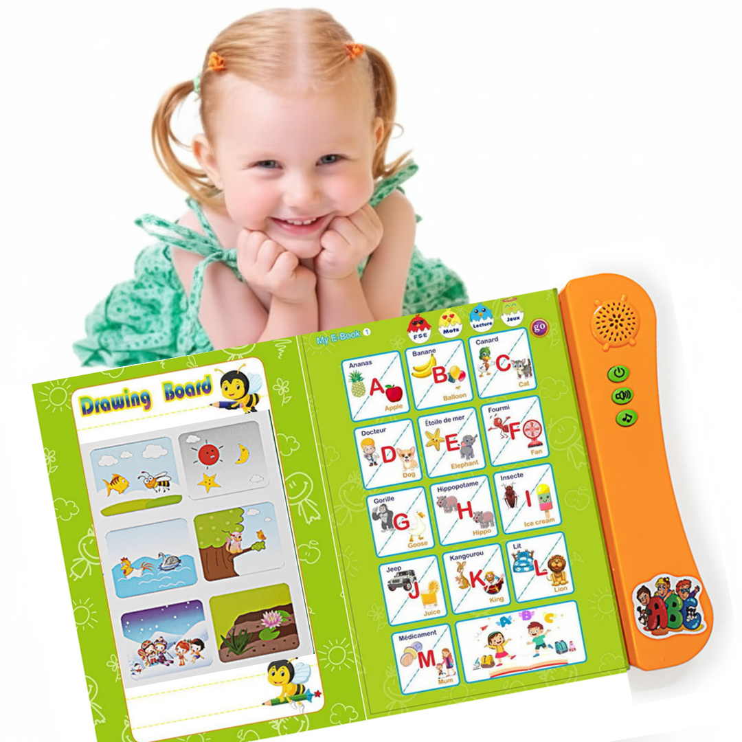 Interactive Bilingual Sound Book – Learn French & English with a Touch!