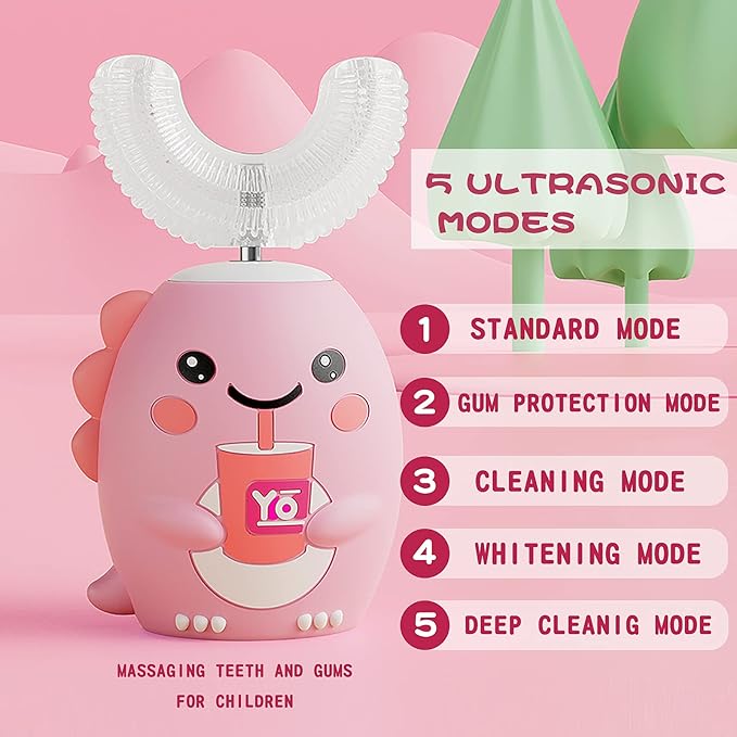 Kids 3D U-Shaped Automatic Rechargeable Toothbrush - Image 2